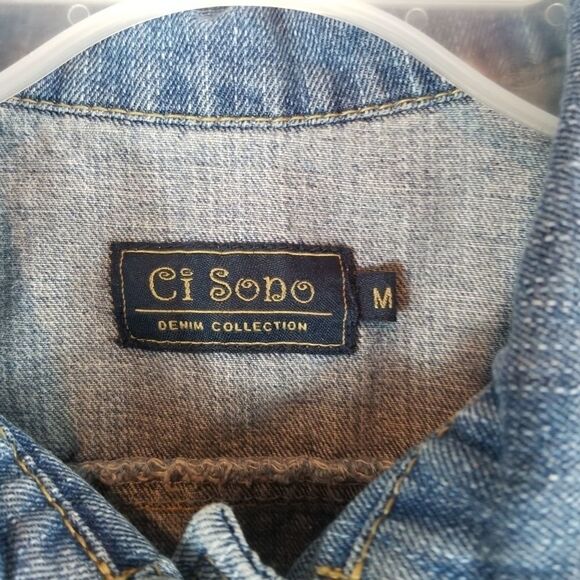 Little girl jean vest. Size M. Ci Sono Collection. - Picture 2 of 8